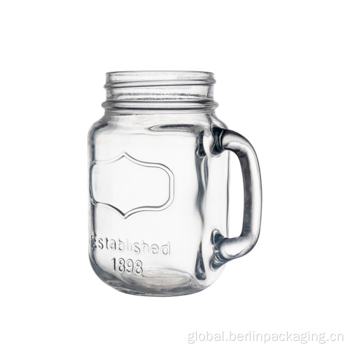 Home & Care 500ml Glass Beer Juice Tumble With Handle Supplier